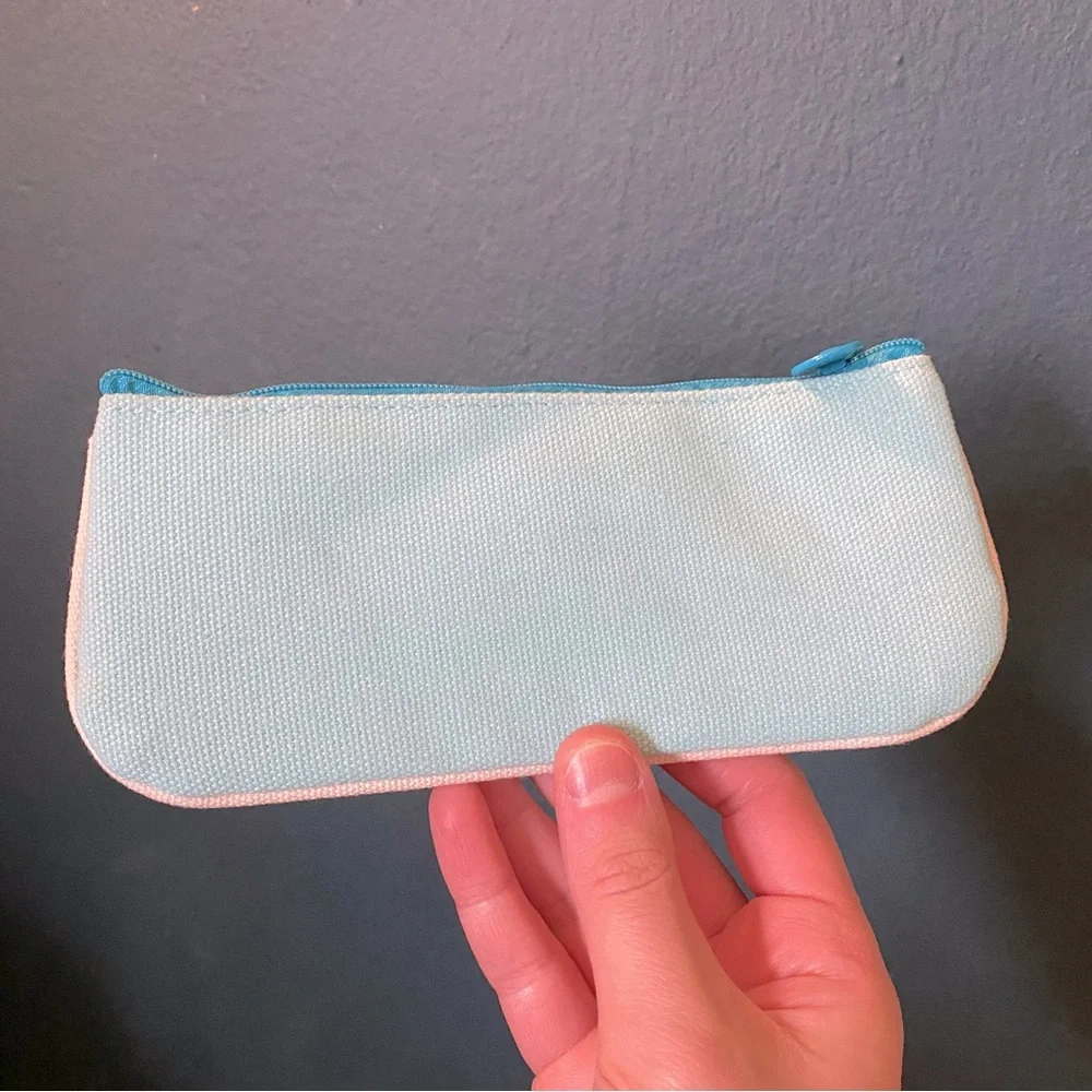Morning Glory Light Blue Pencil Case with Yellow Cherry Logo Patch